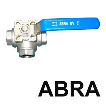 Стальные нержавеющие трехходовые краны  ABRA(АБРАДОКС)