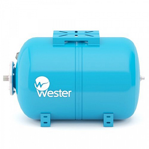 Расширительный мембранный бак (гидроаккумулятор) для водоснабжения горизонтальный Wester WAO