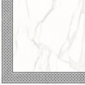 Керамогранит декор Каррара Нова 7346-0004 45x45 белый LB-Ceramics